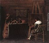 Hendrick Gerritsz Pot Canvas Paintings - The Painter in his Studio
